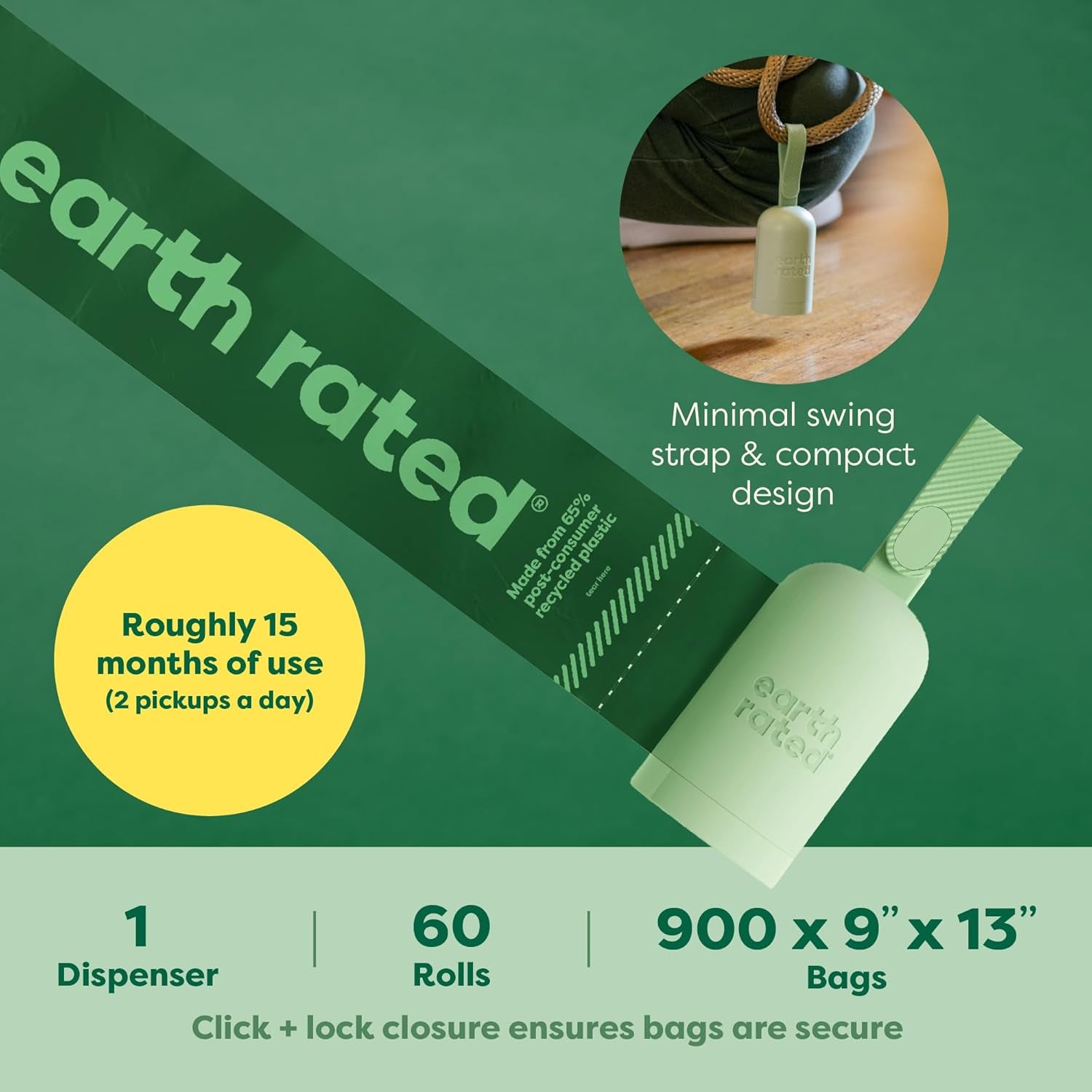 Ultimate Dog Poo Bag Holder with 900 Lavender-Scented Bags - Durable, Leakproof, and Stylish for Every Walk!