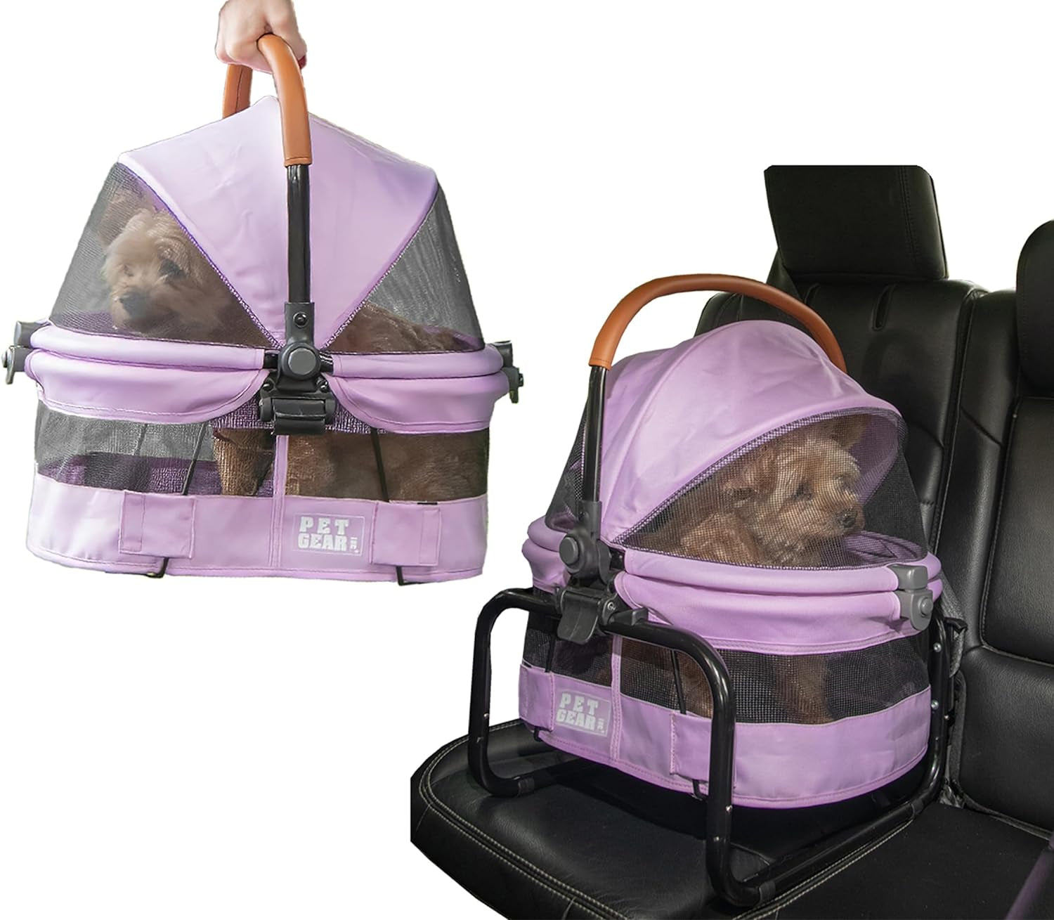 Elevate Your Pet's Travel Experience with the Pet Gear View 360 Ultra Lite Carrier & Car Seat for Small Dogs and Cats - Larkspur