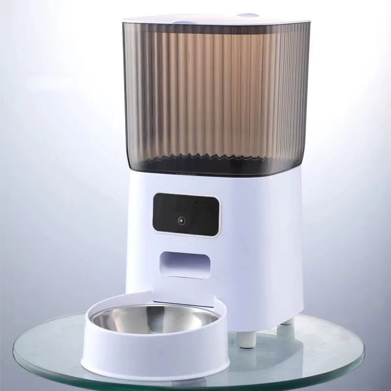 Revolutionary 5L Smart Automatic Cat Feeder with High-Definition Camera & Voice Recorder - Perfect for Cats and Dogs!