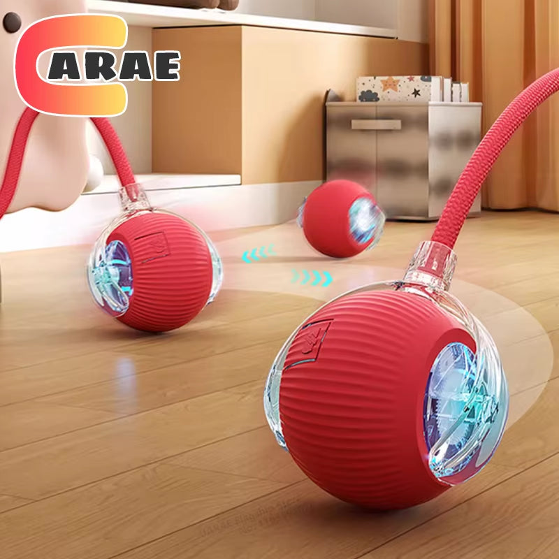 Engaging Smart Interactive Cat Toy Ball - Rechargeable Automatic Rolling Ball with Lifelike Tail for Endless Fun