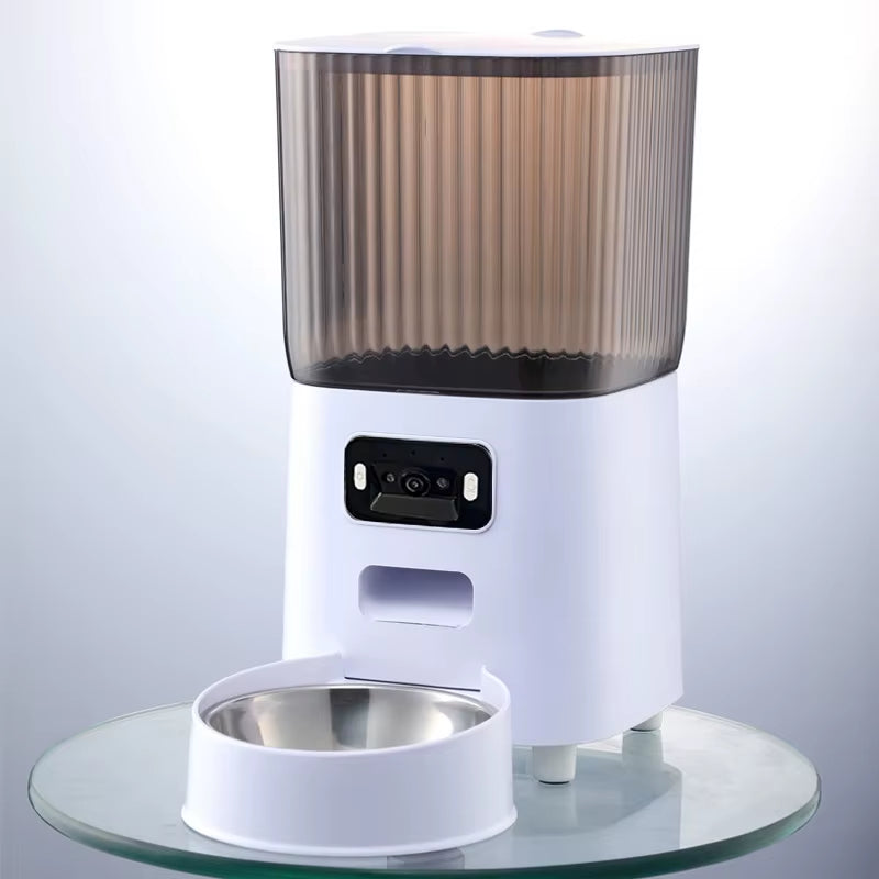 Revolutionary 5L Smart Automatic Cat Feeder with High-Definition Camera & Voice Recorder - Perfect for Cats and Dogs!